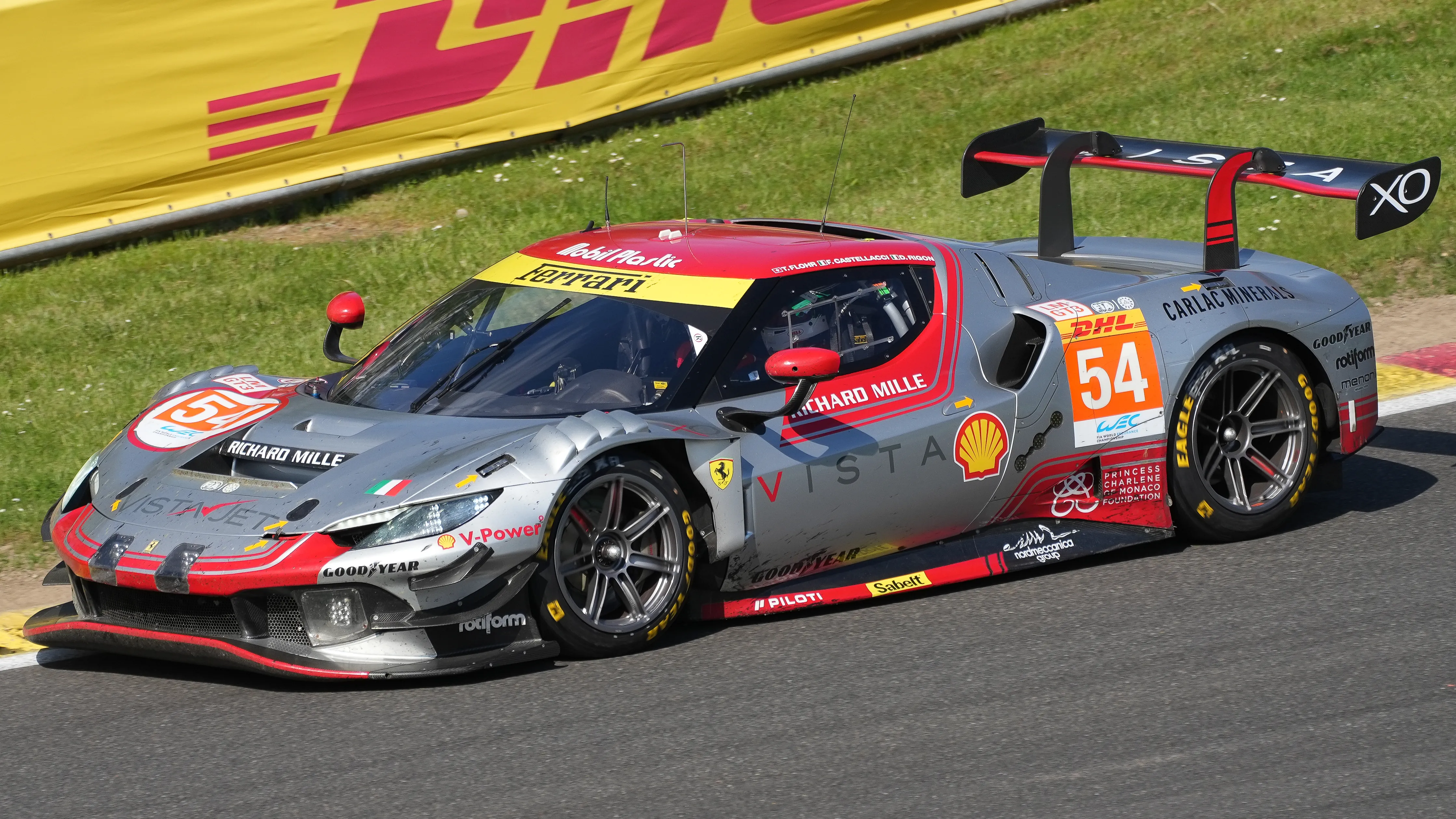 Ferrari 296 GT3 racing at Spa-Francorchamps