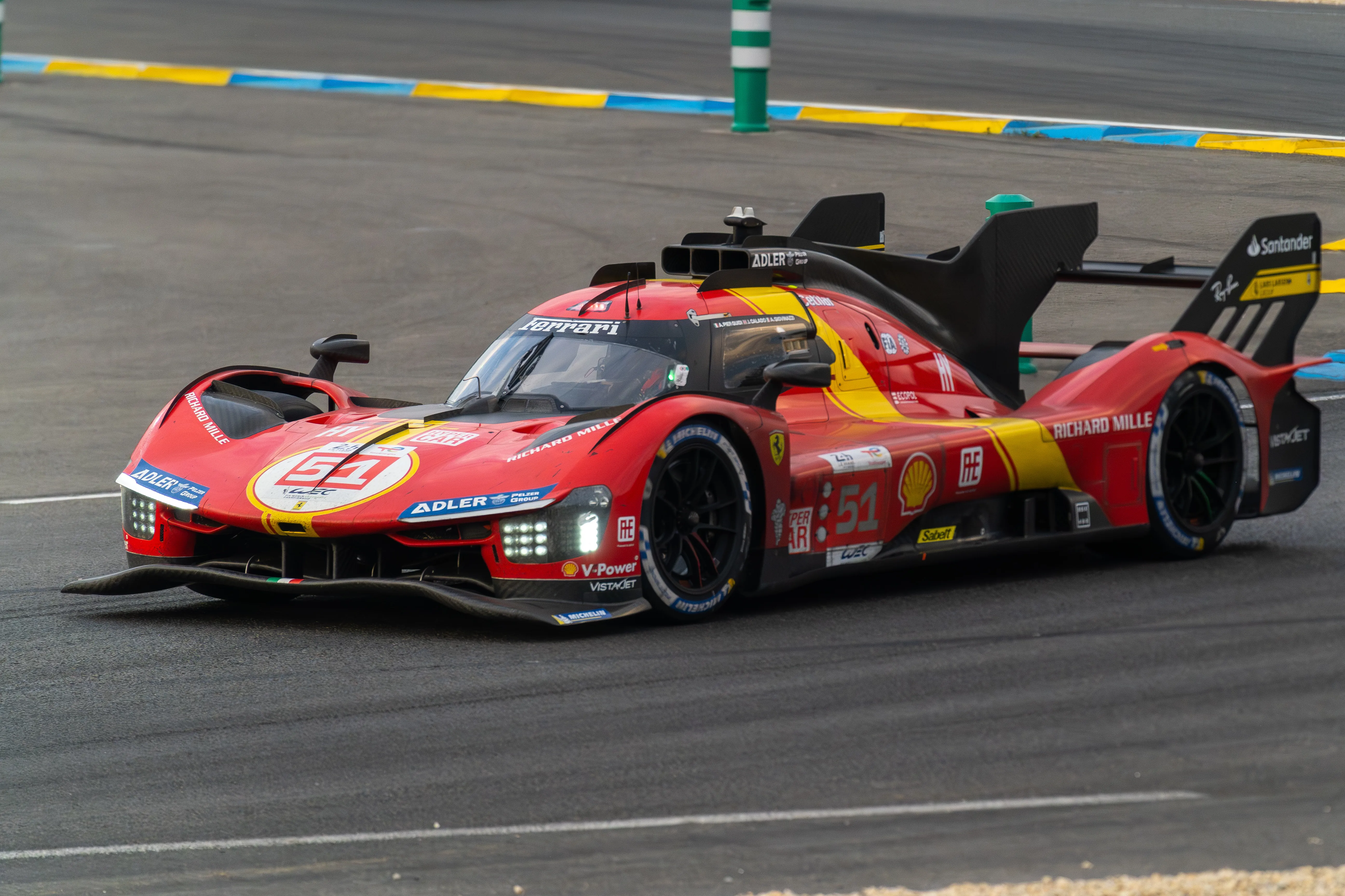 Ferrari 499P Hypercar racing at the 24 Hours of Le Mans