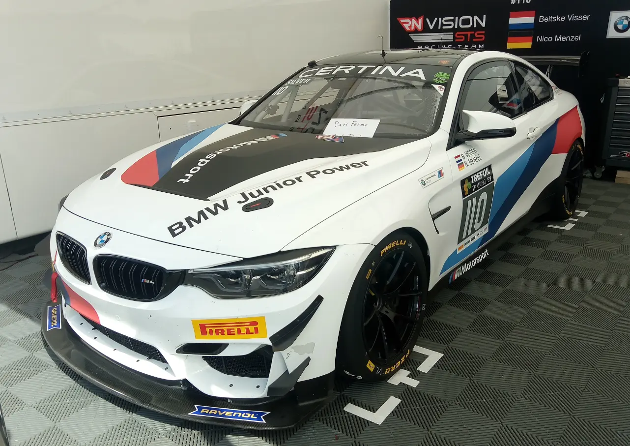 BMW M4 GT4 racing in the GT4 European Series