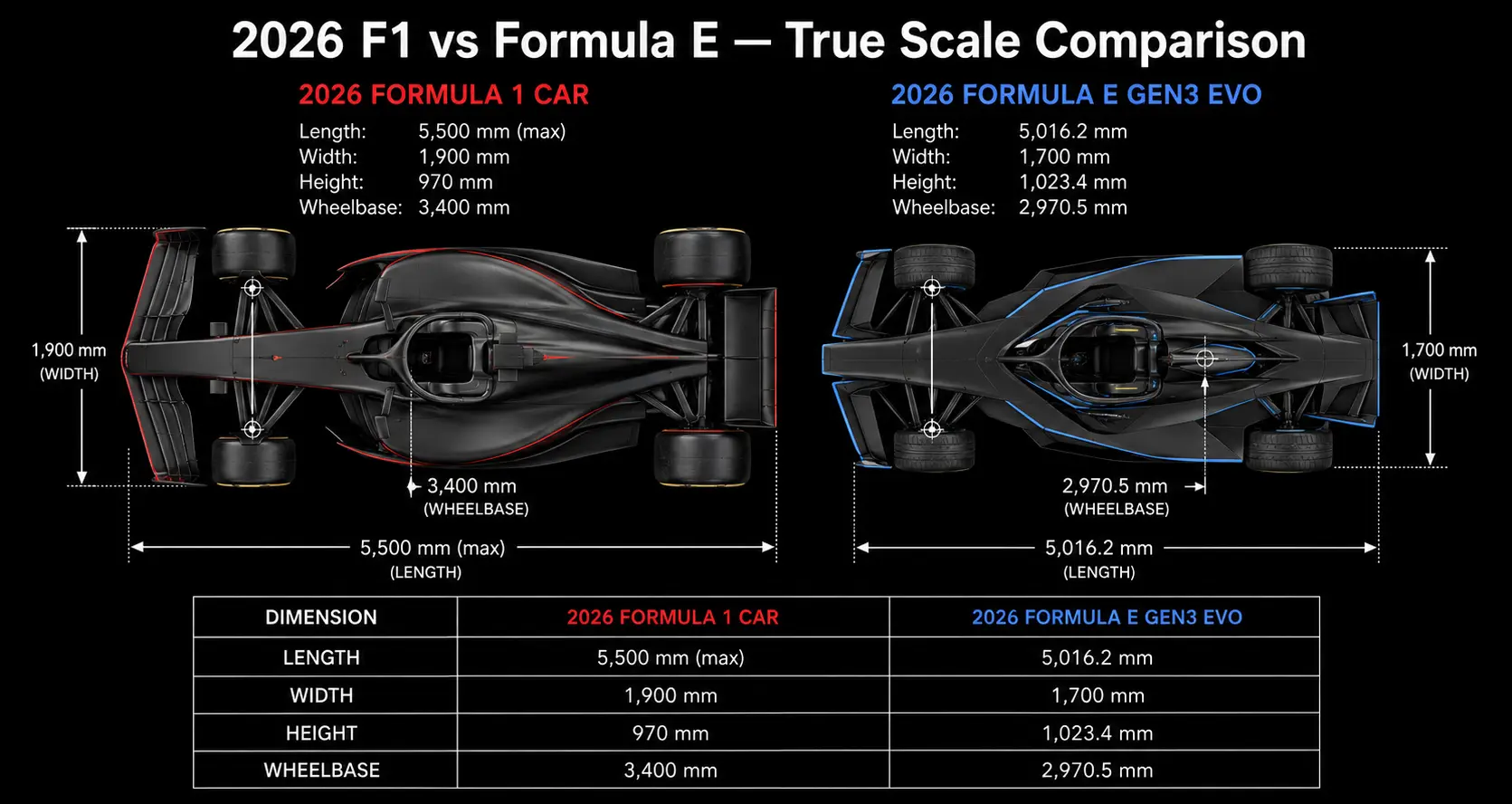F1 & Formula E: Comparing The Differences Between Each Car